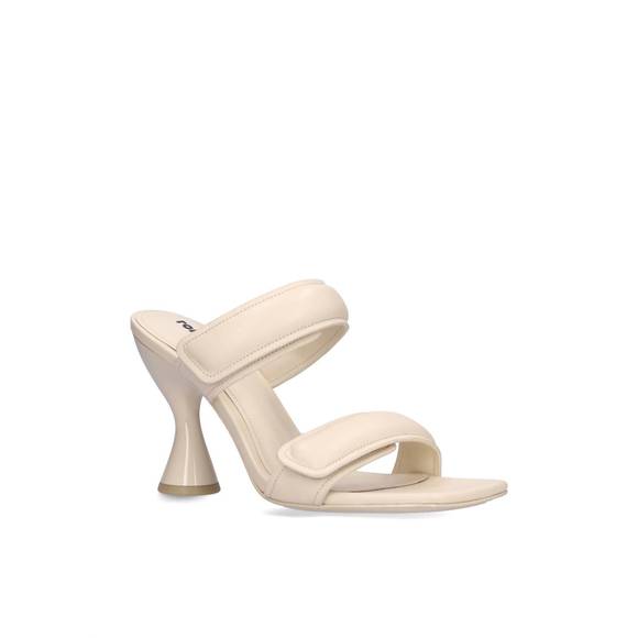 NEW LOLA CRUZ women's treviso heels in off white